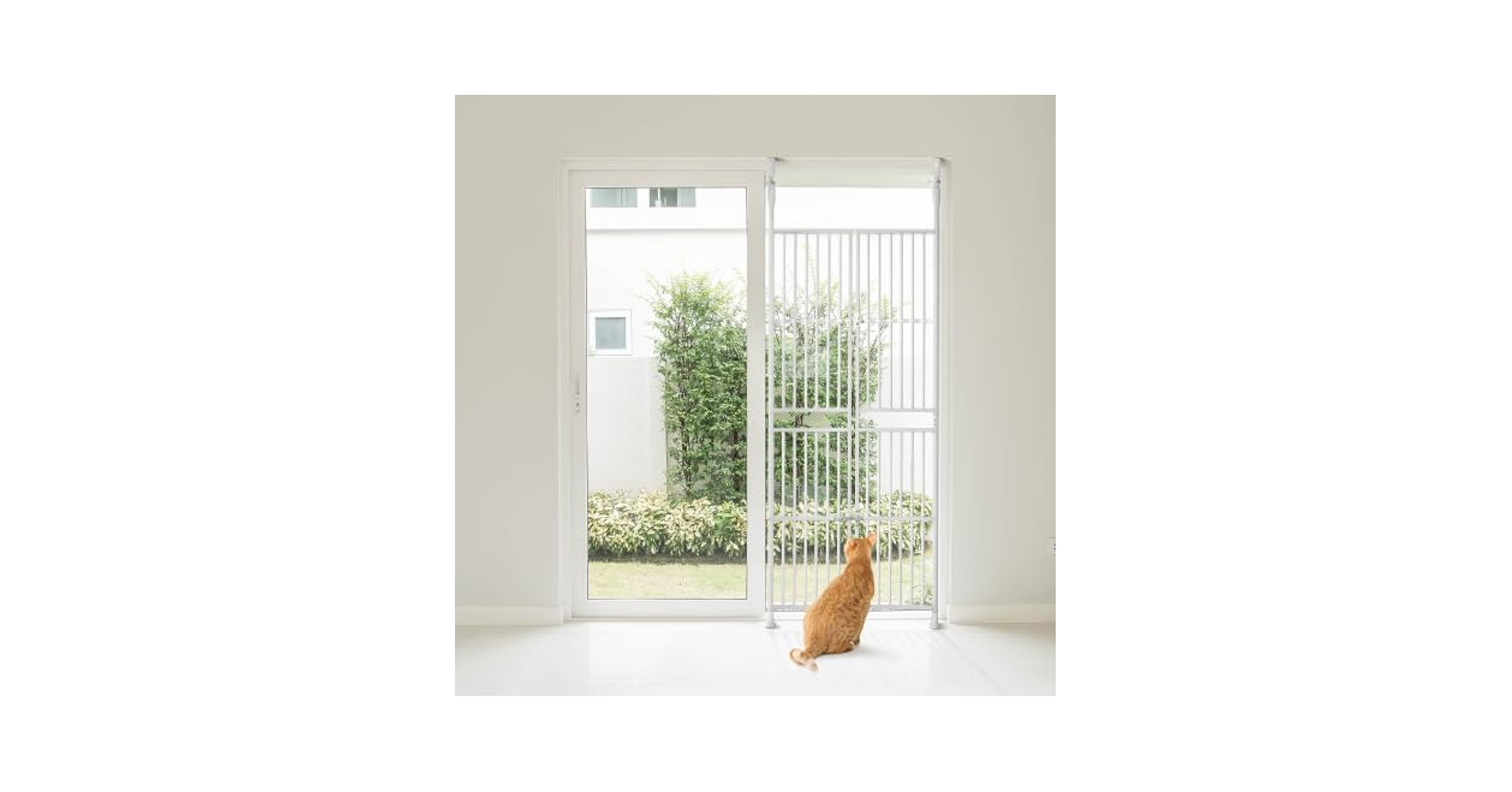 ペットドア ペットゲート 猫 ケージ 脱走防止 高さ191-255 幅85